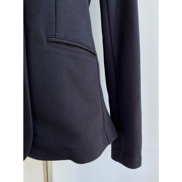 Miller Wendt Black Soft Knit Sloane Blazer Military Patches Large size XS - Picture 11 of 15